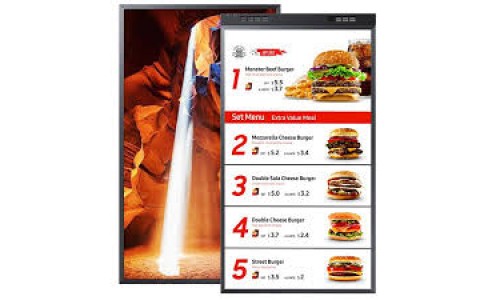 Display Smart Signage BIFACCIALE ad alta luminosità semi-outdoor da vetrina